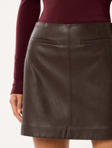 Addison Vegan Leather Mini Skirt Forever New