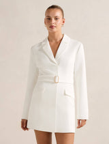 Christine Blazer Mini Dress Porcelain Forever New