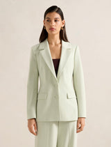 Veda Nipped Waist Blazer Peppermint Suit Forever New