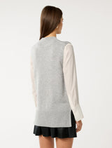 Fern High Neck Tabard Sweater Forever New