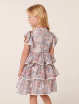 Odette Girls Tiered Mini Dress Forever New