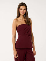 Hadley Gathered Bandeau Top Forever New