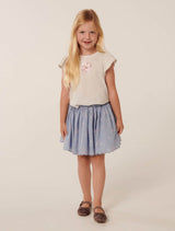 Edith Girls Scallop Embroidery Skirt Forever New
