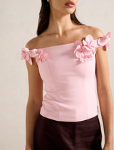 Faye Applique Bardot Top Forever New