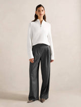 Eden Check Wide Leg Pants Forever New