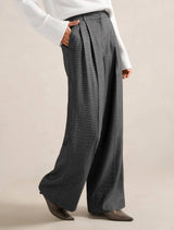 Eden Check Wide Leg Pants Forever New