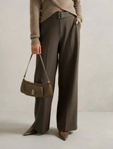 Odette Utility Wide Leg Pants Slate Grey Forever New