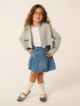 Brielle Girls Cropped Trench Coat Forever New