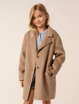 Rosalina Teen Mid Length Coat Dusty Camel Forever New