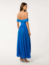 Louise Off Shoulder Pleat Midi Dress Forever New