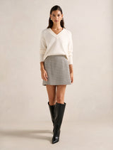 Zoe Texture Mini Skirt Forever New