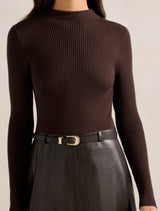 Brooklyn PU A Line Midi Dress Forever New