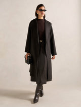 Brooklyn PU A Line Midi Dress