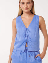 Erin Tie Front Waistcoat