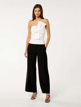 Violetta Twist Crepe Top Forever New