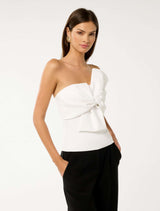 Violetta Twist Crepe Top Forever New