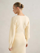 Sloane Wrap Knit Sweater Forever New