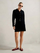 Tess Long Sleeve Cord Mini Dress Forever New