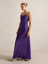 Presley Diamante Strap Satin Maxi Dress Forever New