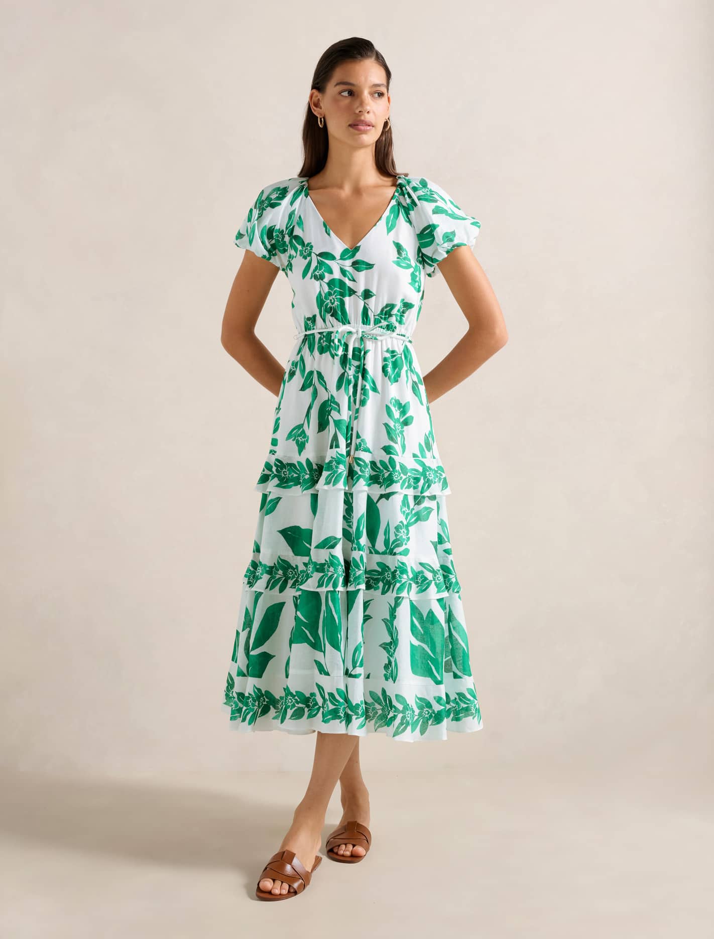 forever new midi dress Mara Curve Tiered Wrap Midi Dress - Women's Fashion