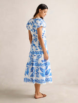 Iris Tiered Ruffle Midi Dress Forever New