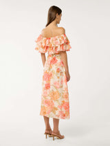 Jemima Ruffle Midi Dress Forever New