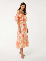 Jemima Ruffle Midi Dress Forever New