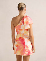 Darcy One Shoulder Bow Mini Dress Forever New