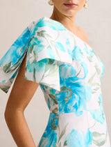 Darcy One Shoulder Bow Mini Dress Forever New