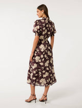 Julianne Short Sleeve Midi Dress Forever New