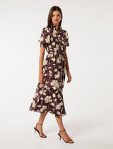 Julianne Short Sleeve Midi Dress Forever New