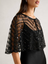 Scarlett Sequin Cape Forever New