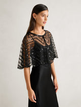 Scarlett Sequin Cape Forever New