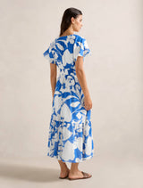 Jada Flutter Sleeve Midi Dress Forever New