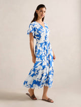 Jada Flutter Sleeve Midi Dress Forever New