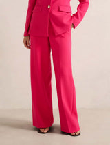 Noelle Wide Leg Pants Raspberry Suit Forever New