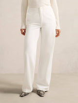 Beth Wide Leg Jeans Porcelain Forever New