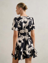 Eleanor Short Sleeve Mini Dress Forever New