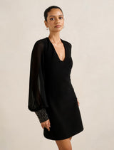 Adaline Petite Rhinestone Cuff Mini Dress Forever New