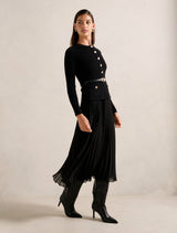 Daphne Long Sleeve Midi Dress Forever New