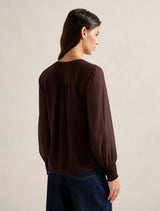 Piper Gathered Yoke Blouse Forever New