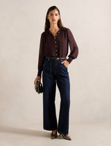 Piper Gathered Yoke Blouse Forever New