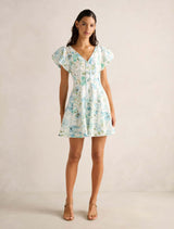 Camden Puff Sleeve Mini Dress Forever New