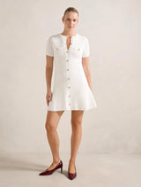 Rosa Stitch Interest Knit Mini Dress Forever New