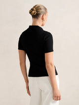 Amari Press Stud Polo Top Forever New