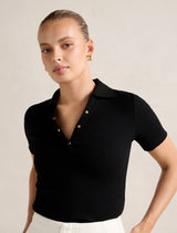 Amari Press Stud Polo Top Forever New