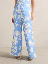 Sanna Tailored Straight Leg Pants Blue Keele Co-Ord Forever New