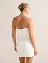 Harper Strapless Bow Mini Dress Forever New