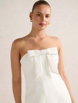 Harper Strapless Bow Mini Dress Forever New