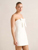 Harper Strapless Bow Mini Dress Forever New